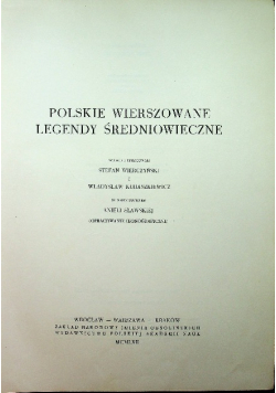 Polskie wierszowane legendy średniowieczne