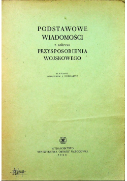 Podstawe wiadomości z zakresu przysposobienia wojskowego