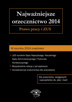 Culepa Michał - Najważniejsze orzecznictwo 2014