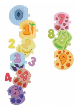 Zabawka drewniana - Number puzzle TREFL