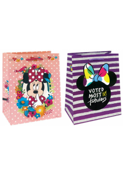 Torba papierowa Minnie mała 10 sztuk mix