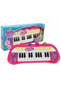 Keyboard 24 klawisze różowe