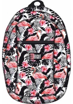 Plecak 1-komorowy St.Right Flamingo Pink & Black