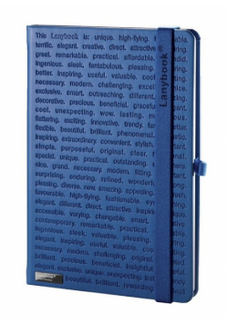 Notes A6 Lanybook The One III w kratkę niebieski