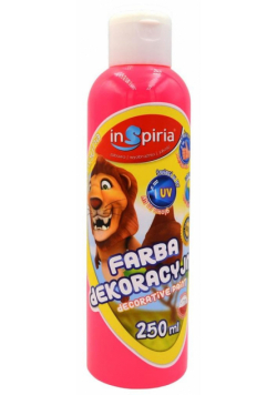 Farba dekoracyjna fluorescencyjna różowa 250ml