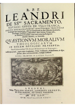 de ssmo Sacramento Reprint z 1664 r.