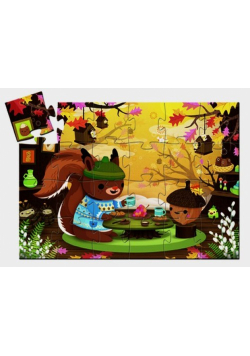 Puzzle tekturowe Wiewiórka