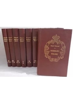 Herbarz Polski, zestaw 10 tomów, Reprint z ok. 1845r.