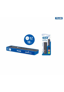 Grafity do ołówka mechanicznego MILAN HB, 0,7 mm, 12 sztuk