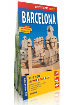 Barcelona laminowany plan miasta 1:17 500