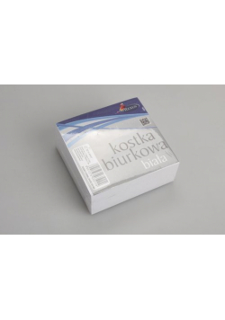 Kostka biurkowa biała 6 sztuk w zgrzewce