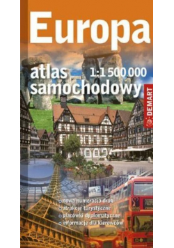 Atlas samochodowy Europa 1 do 1 500 000
