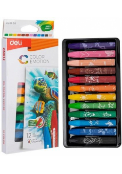 Pastele olejne Color Emotion 12 kolorów DELI