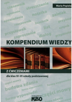 Kompendium wiedzy z ćwiczeniami dla klas 4-6 szkoły podstawowej