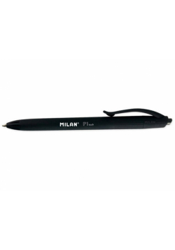 Długopis Milan P1 rubber touch czarny 25 sztuk