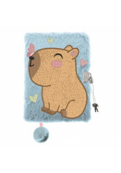 Pamiętnik A5 Włochacz z kłódką My Little Friend Capybara 96 k.