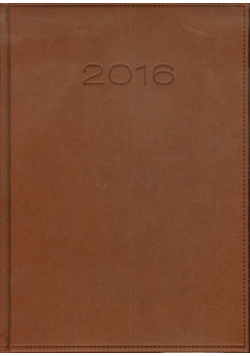 Kalendarz 2016 B5 51T menadżerski brązowy