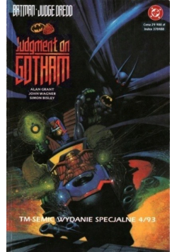 Batman Judge Dredd Sąd na Gotham Wydanie specjalne Nr 4 / 93