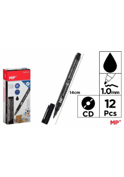 Marker do płyt CD 1.0mm czarny (12szt)