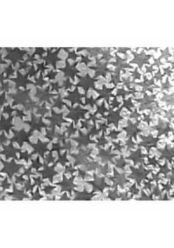 Karton holograficzny srebrny gwiazdy 25x35cm 5 ark