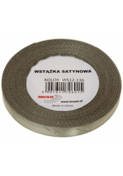 Wstążka satynowa khaki 6mm x 32m