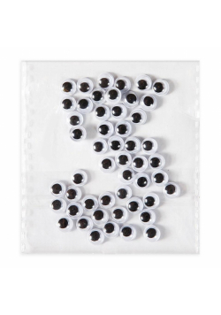 Samoprzylepne ruchome oczka 6mm 50szt