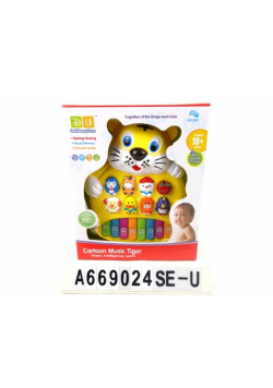 Pianinko mysz z głosami zwierząt 26 cm