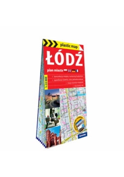 Plastic map Łódź plan miasta 1: 22 000
