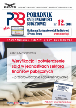 Weryfikacja i potwierdzenie sald w jednostkach sektora finansów publicznych