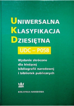 Uniwersalna Klasyfikacja Dziesiętna UDC-PO58