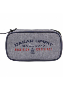 Piórnik owalny kompaktowy Dakar grey