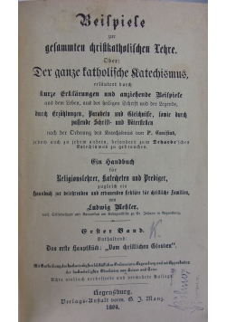 Beispiele zur gelammten christkatholischen Lehre, 1894r.