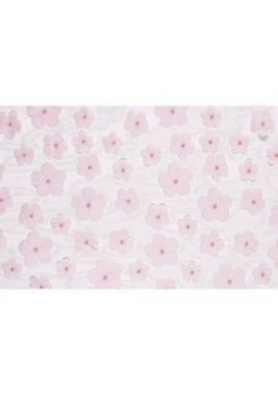 Bieżnik Kwiaty jasny różowy 26x500cm
