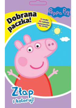 Świnka Peppa Dobrana paczka Złap i koloruj