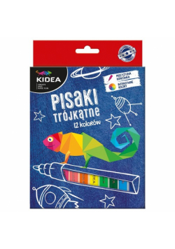 Pisaki Kidea trójkątne 12 sztuk