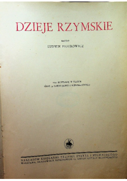 Wielka Historja Powszechna Dzieje Rzymskie Tom III 1934 r.