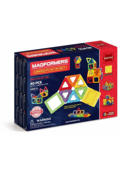 Klocki magnetyczne Magformers Window Plus 40 sztuk