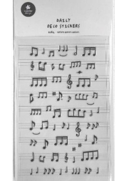 Naklejki ozdobne Muzyka Nuty