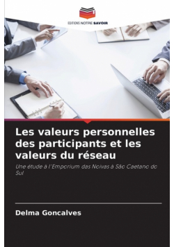 Les valeurs personnelles des participants et les valeurs du réseau