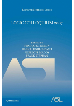 Logic Colloquium 2007