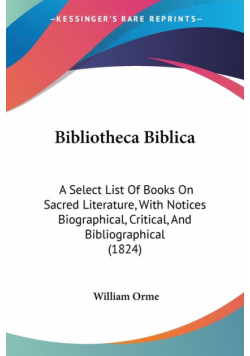 Bibliotheca Biblica