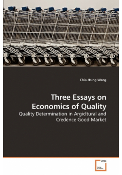 Three Essays on Economics of Quality