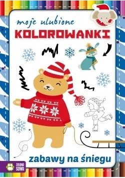 Moje ulubione kolorowanki. Zabawy na śniegu