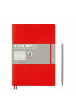 Notatnik B5 Leuchtturm1917 w linie czerwony