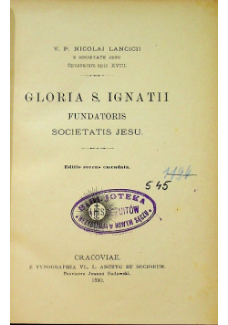 Gloria S. Ignatii 1890 r.
