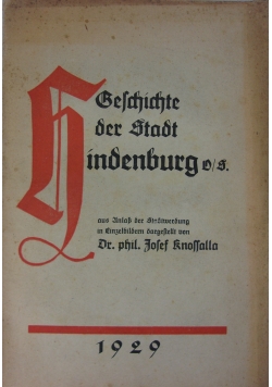 Belchichte dr Stadt Brandenburg, 1929 r.
