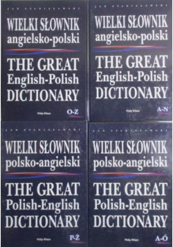 Wielki słownik polsko  -  angielski angielsko  -  polski Tom I do IV
