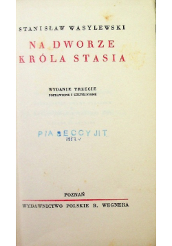 Na dworze króla Stasia 1935 r.