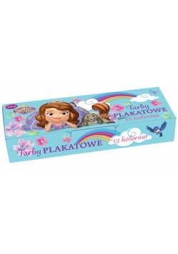 Farbki plakatowe 12 kolorów