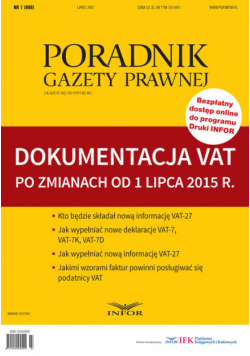 Dokumentacja VAT po zmianach od 1 lipca 2015 r
